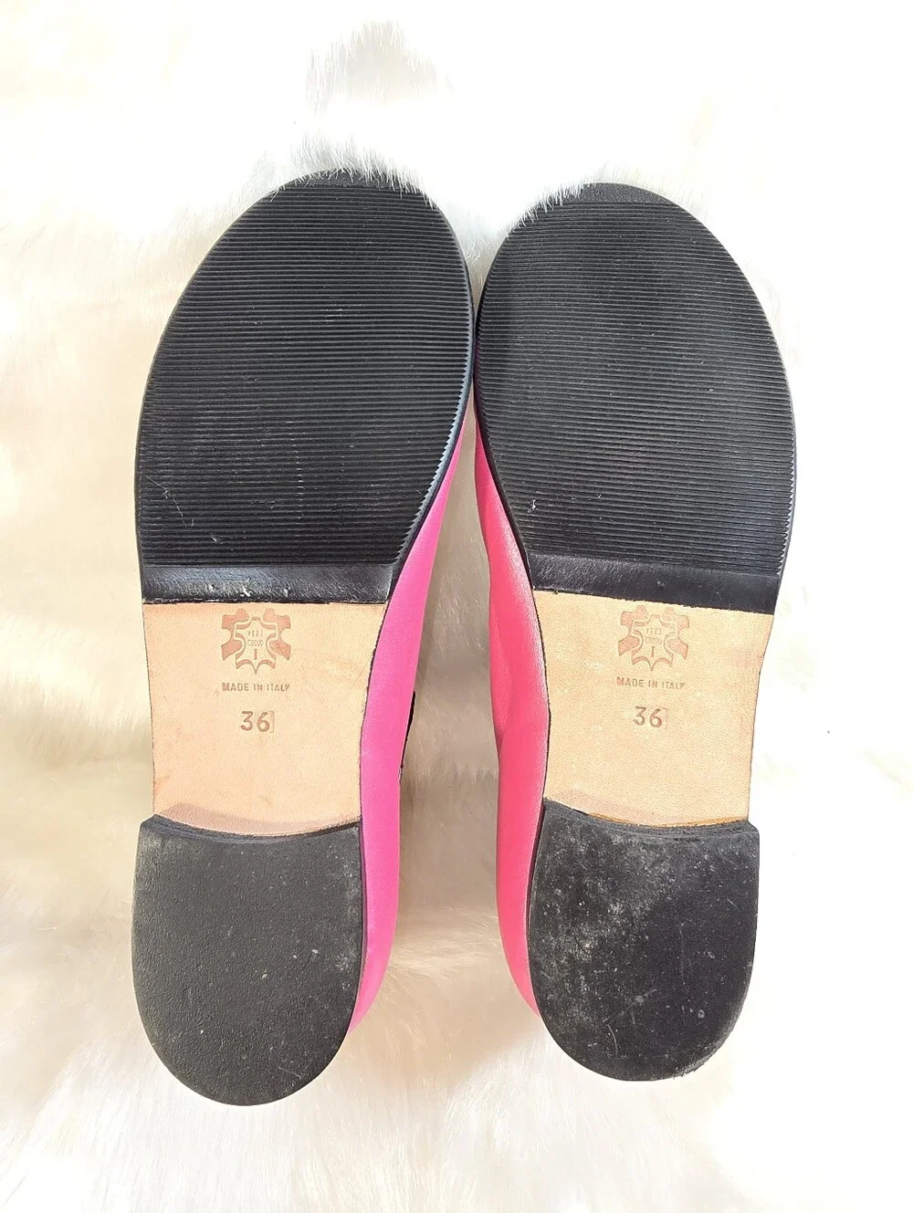 Women's Pink and Black Mary Jane Flats with Buckle Strap - Picture 7 of 11